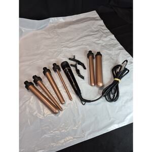 Bestope Pro 6-in-1 Curling Wand Set – Interchangeable Barrels – Never Used..